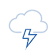 icono nube con rayo