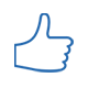 icono mano con pulgar levantado